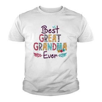 Womens Best Great Grandma Ever Mother's Day Youth T-shirt | Mazezy