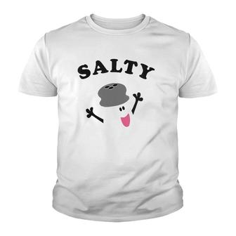 Womens Blues Clues Classic Blue Salty Salt Shaker Youth T-shirt | Mazezy