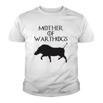 Womens Cute & Unique Black Mother Of Warthogs E010538 Ver2 Youth T-shirt | Mazezy