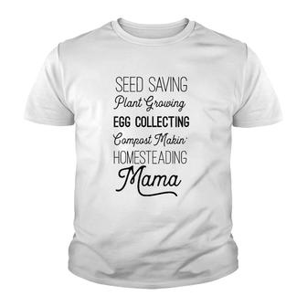 Womens Cute Homestead Mama V-Neck Youth T-shirt | Mazezy