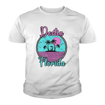 Womens Destin Florida Fl Beach Travel Souvenir Gift V-Neck Youth T-shirt | Mazezy