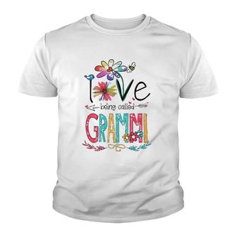 Womens I Love Being Called Grammi Sunflower Gifts Youth T-shirt | Mazezy UK