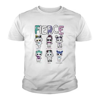 Womens Lol Surprise Fierce Squad Group Shot Youth T-shirt | Mazezy