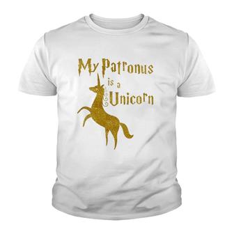 Womens My Patronus Is A Unicorn - Harry Fan Special Gift Youth T-shirt - Thegiftio UK