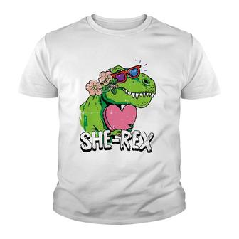 Womens She Rex Family Funny Mom Daughter Sister Girls Women Gift Youth T-shirt | Mazezy