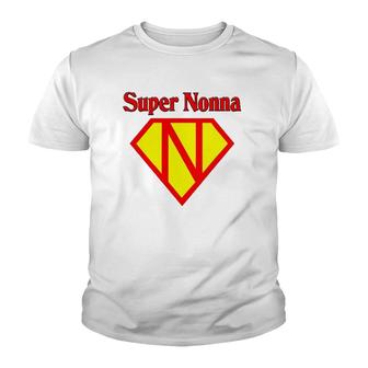 Womens Super Nonna The Italian Grandmother Youth T-shirt | Mazezy