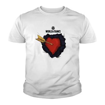 World Of Tanks Valentine's Day Couple Youth T-shirt | Mazezy DE