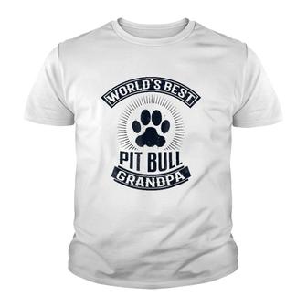 World's Best Pit Bull Grandpa Youth T-shirt | Mazezy