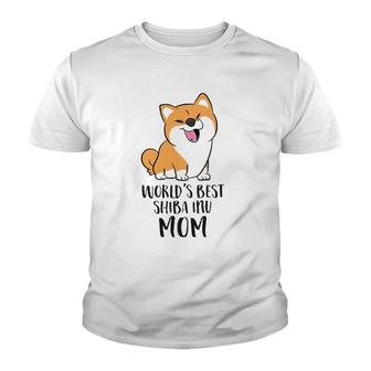 World's Best Shiba Inu Mom Dog Shiba Mom Youth T-shirt | Mazezy