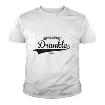 Worlds Greatest Drunkle Funny Youth T-shirt | Mazezy