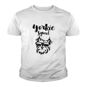 Yorkie Squad Mom Youth T-shirt | Mazezy