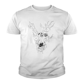 Zombie Deer Vintage Scary Youth T-shirt | Mazezy UK