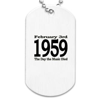 1959 The Day The Music Died Dog Tag | Mazezy