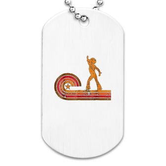 1970s Retro Style Disco Dancer Dog Tag | Mazezy