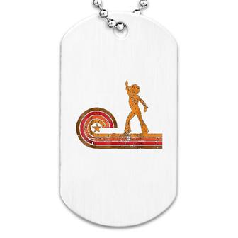 1970s Retro Style Disco Dancer Dog Tag | Mazezy
