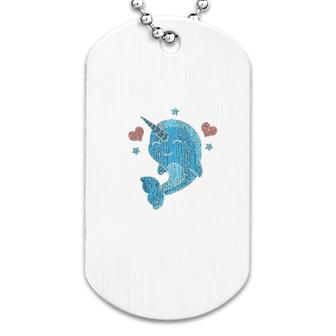 A Little Narwhals Dog Tag | Mazezy