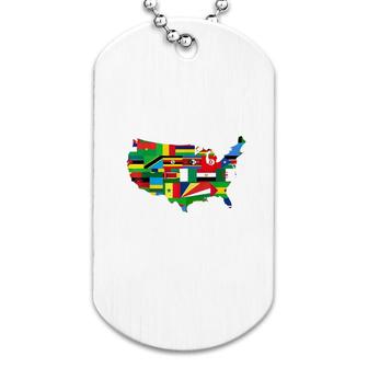 African Flags Black History Dog Tag | Mazezy
