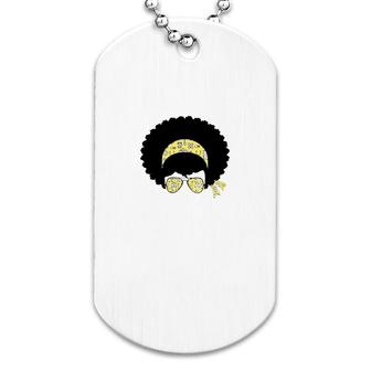 Afro Woman Dog Tag | Mazezy