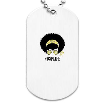 Afro Woman Dsp Dog Tag | Mazezy