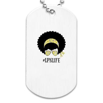 Afro Woman Lpn Dog Tag | Mazezy