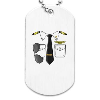 Airplane Airline Pilot Costume Dog Tag | Mazezy