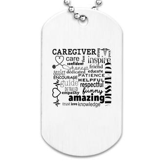 Amazing Caregiver Dog Tag | Mazezy