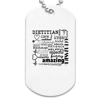 Amazing Dietitian Dog Tag | Mazezy
