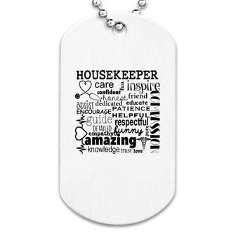 Amazing Housekeeper Dog Tag | Mazezy