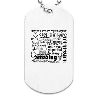 Amazing Respiratory Therapist Dog Tag | Mazezy