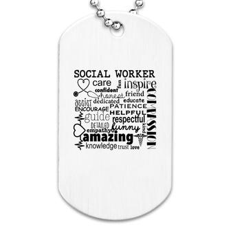 Amazing Social Worker Dog Tag | Mazezy