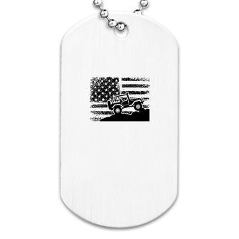 American Us Flag 4x4 Off-road Dog Tag | Mazezy