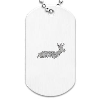 Animal Lover Deer Moose Forest Dog Tag | Mazezy