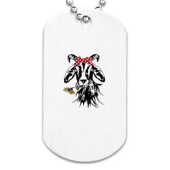Animal Lover Funny Goat Graphics Dog Tag | Mazezy UK