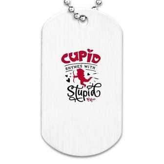 Anti Valentines Day Dog Tag | Mazezy