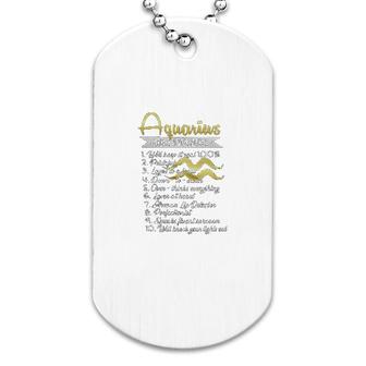 Aquarius Personality Dog Tag | Mazezy