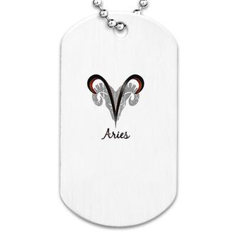 Aries Symbol Childrens Dog Tag | Mazezy