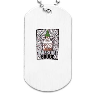 Awesome Sauce Hot Chilli Sauce Dog Tag | Mazezy