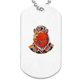 Bear Communist Soviet Union Ussr Dog Tag | Mazezy