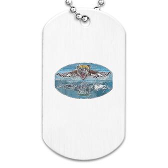 Bear Swimmer Butterfly Dog Tag | Mazezy
