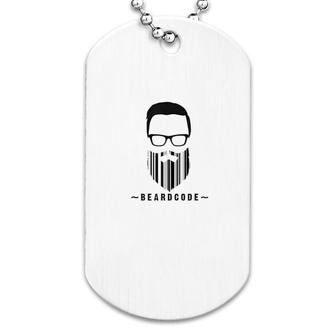 Bearded Beard Code Cool Man Dog Tag | Mazezy