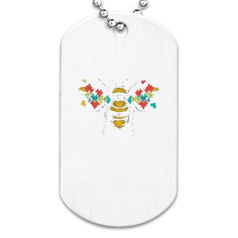 Bee Kind Puzzle Pieces Dog Tag | Mazezy