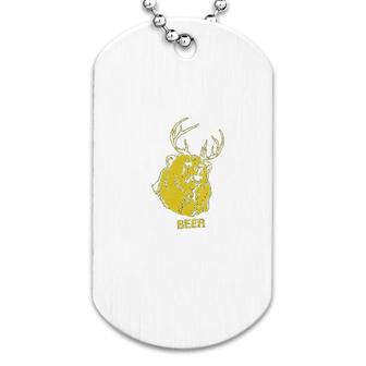 Beer Bear Dog Tag | Mazezy