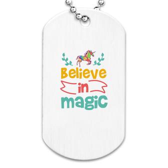 Believe In Magic Dog Tag | Mazezy