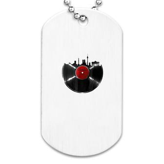 Berlin Vinyl Dj Techno Music Dog Tag | Mazezy