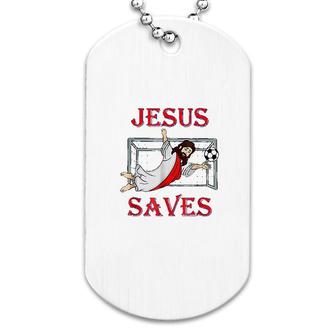 Best Jesus Saves Soccer Goalie Dog Tag | Mazezy UK