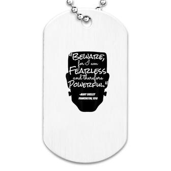 Beware For I Am Fearless Dog Tag | Mazezy