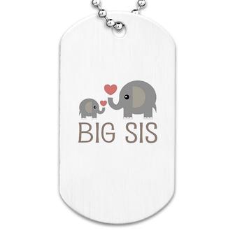 Big Sis Elephant Dog Tag | Mazezy