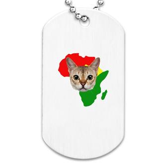 Black History Month African Map Singapura Gift For Pet Lovers Proud Black Dog Tag | Mazezy