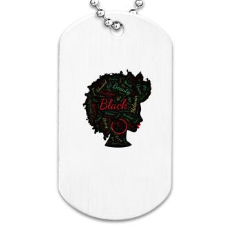 Black History Month Black Lady Dog Tag | Mazezy