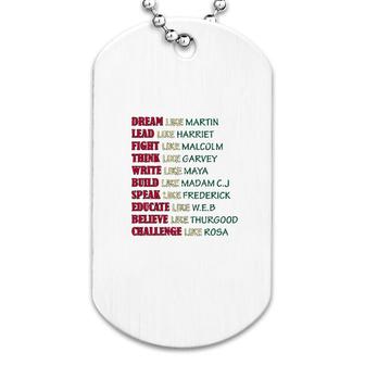 Black History Month Dream Dog Tag | Mazezy